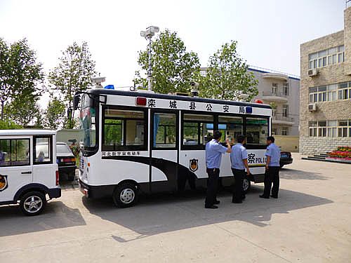 移動警務(wù)室石家莊裝備制造基地接車儀式