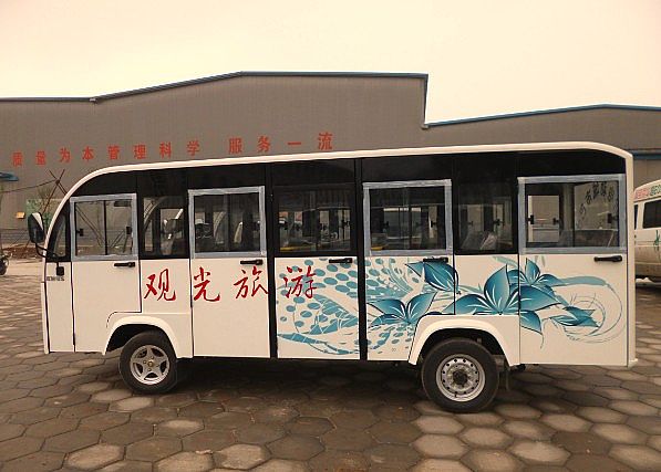 永年11輛電動(dòng)小公交發(fā)車儀式