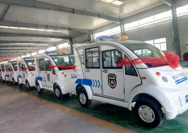 [助力春節(jié)城市建設(shè)]躍迪電動(dòng)警用巡邏車(chē)發(fā)往江西省